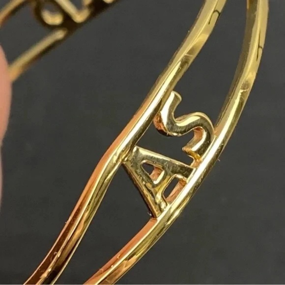 Kate Spade Bracelet As Good As Gold Bangle Size 8 Goldtone - Picture 15 of 15